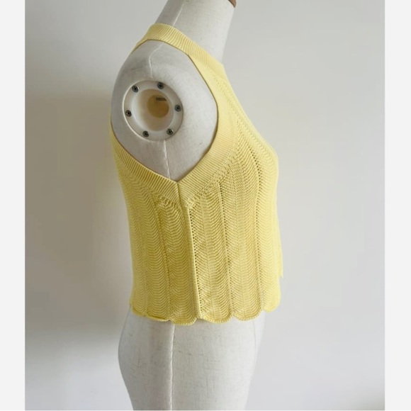 Aritzia Wilfred lemon merengue yellow top - Picture 5 of 8